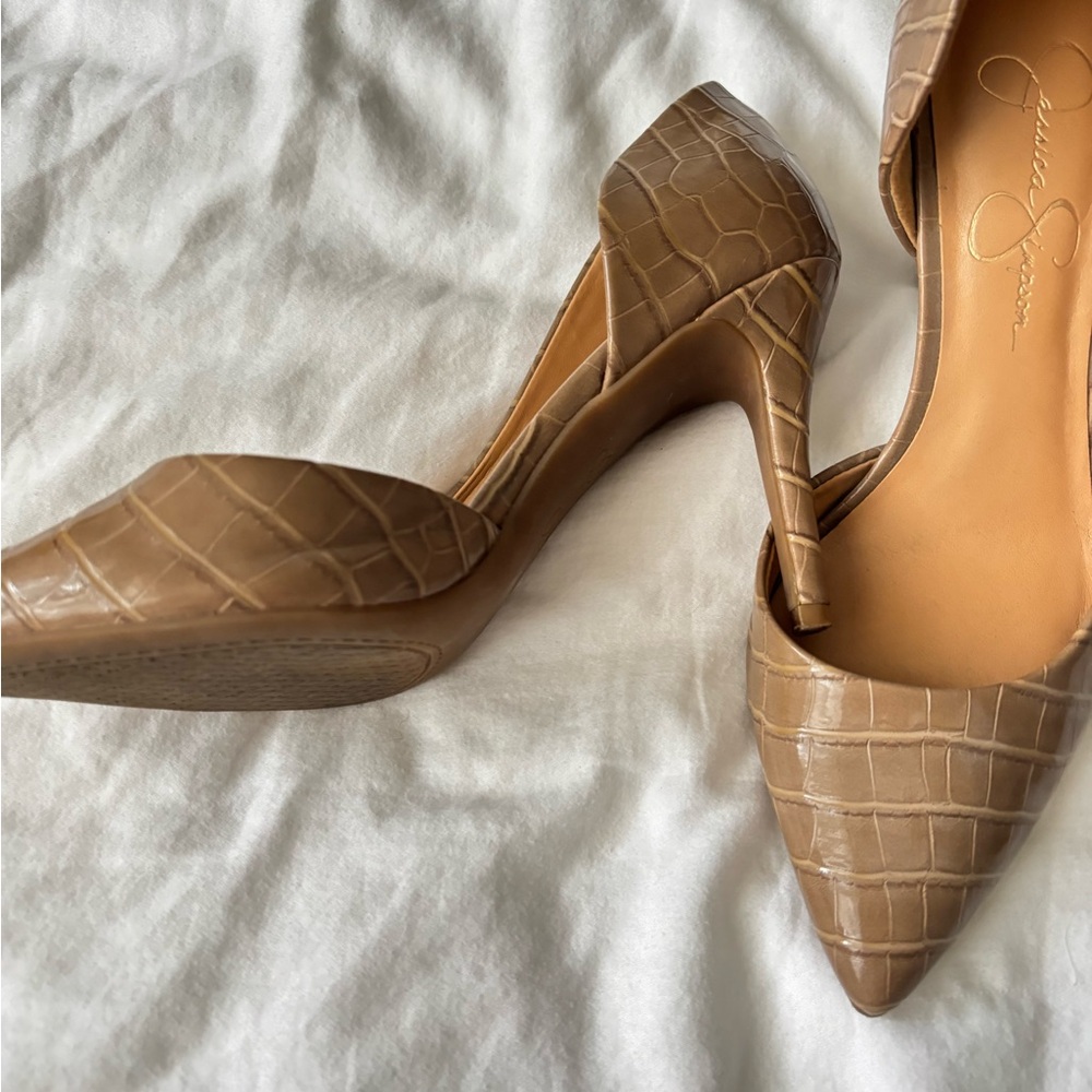 Jessica Simpson Tan Heels